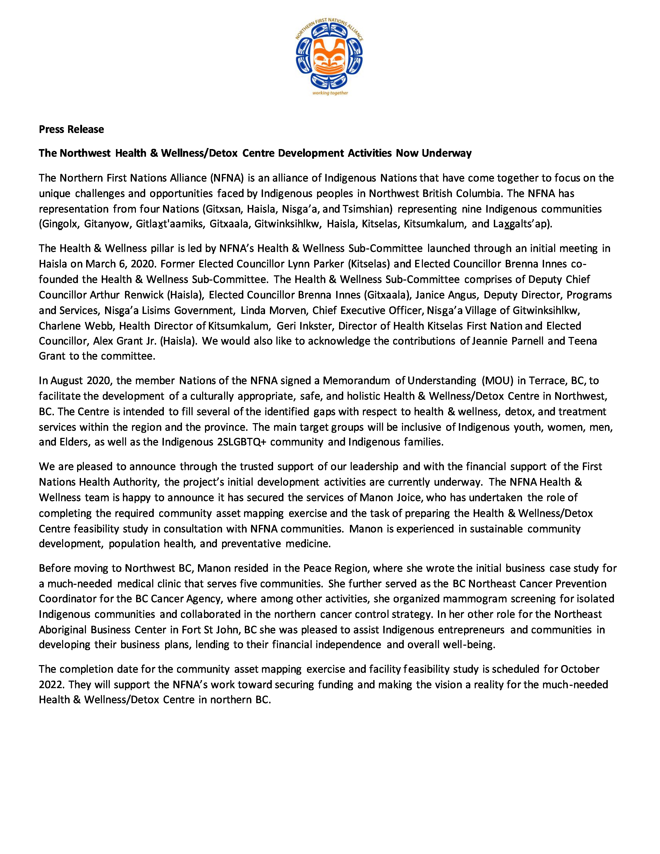 NFNA Press Release - March 10, 2022